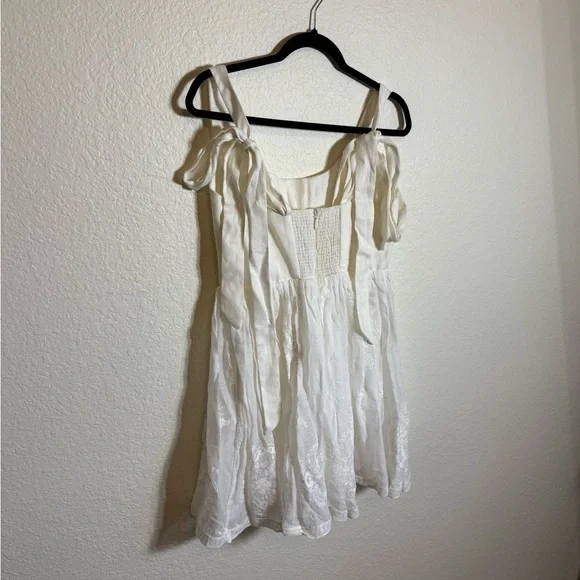 ZIMMERMANN Alight Corset White Mini Dress